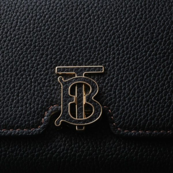 8049217 3 BURBERRY Tri fold Wallet TB Black