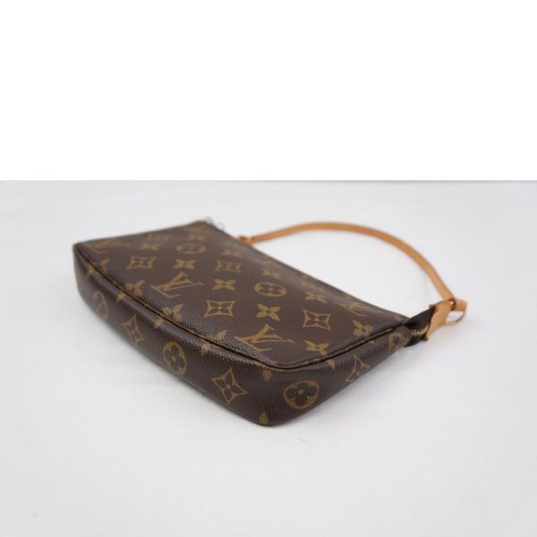 80498 4 Louis Vuitton Pochette Accessoire Monogram Clutch Bag Brown