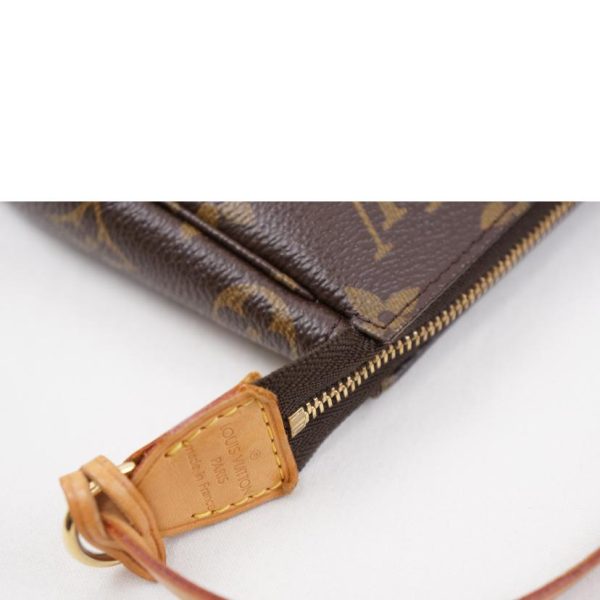 80498 6 Louis Vuitton Pochette Accessoire Monogram Clutch Bag Brown