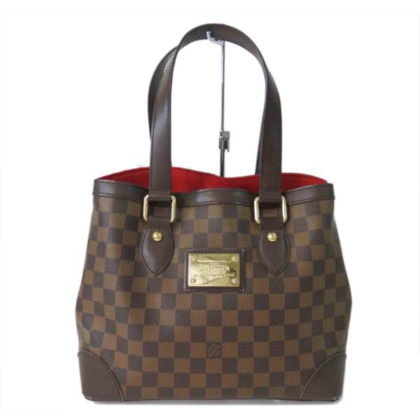 80545 1 Louis Vuitton Hampstead PM Damier Ebene Tote Bag Brown