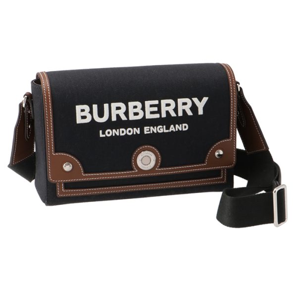 8055748 BURBERRY Crossbody Bag Notebook Logo Black