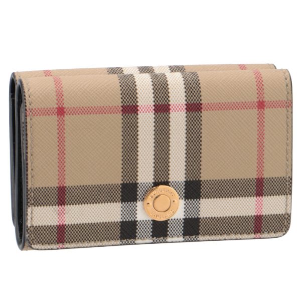 8058470 BURBERRY Tri fold Wallet Vintage Check Small