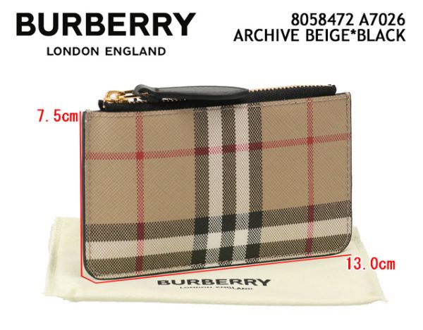 8058472 a7026 1 BURBERRY KELBROOK Check Case with Strap Pouch Case Beige Black