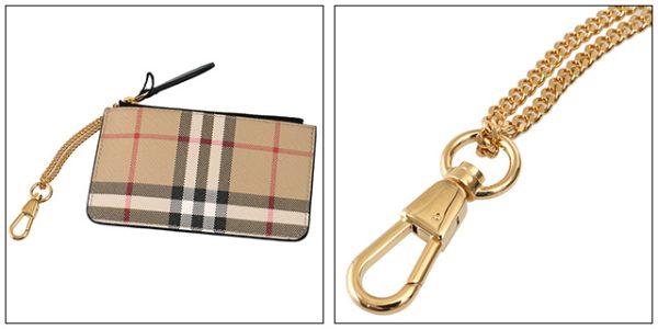 8058472 a7026 3 BURBERRY KELBROOK Check Case with Strap Pouch Case Beige Black