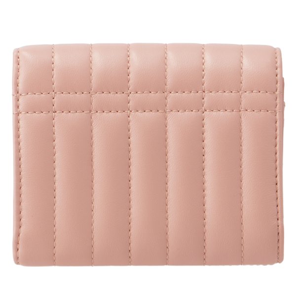 8062369 2 BURBERRY Tri fold Wallet Quilted Laura Pink