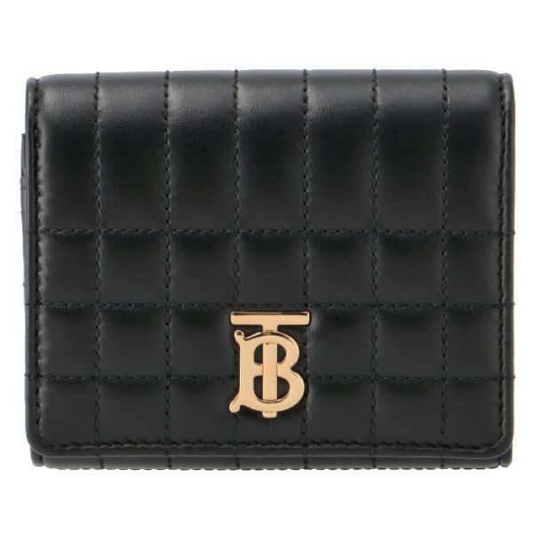 8062372 1 BURBERRY Tri fold Wallet Lola Quilted Black