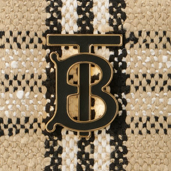 8063074 4 BURBERRY Chain Bag Laura Boucle Beige