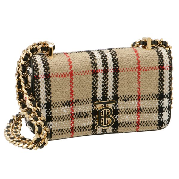 8063083 BURBERRY Chain Bag Lola Boucle Beige