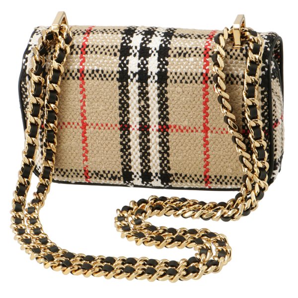 8063083 2 BURBERRY Chain Bag Lola Boucle Beige