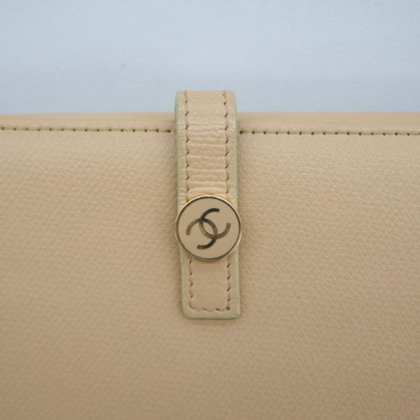 80657 12 Chanel Coco Button W Hook Long Wallet