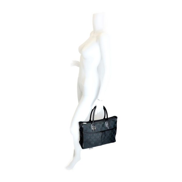 807113007148 8 Loewe Canvas Leather Tote Bag Black