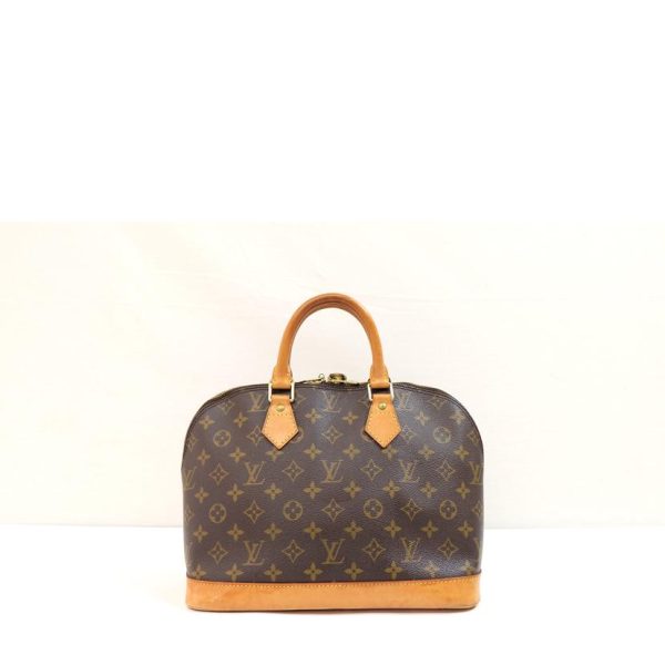 80770 2 Louis Vuitton Alma Monogram Handbag Brown