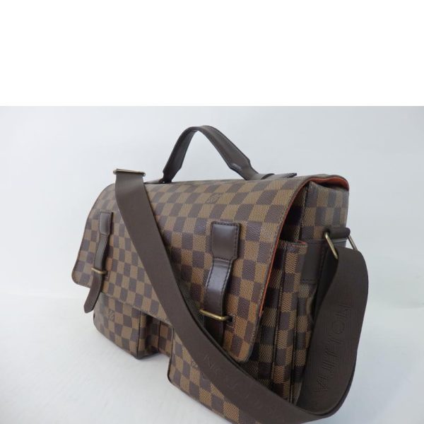 80804 3 Louis Vuitton Broadway Damier Handbag Brown