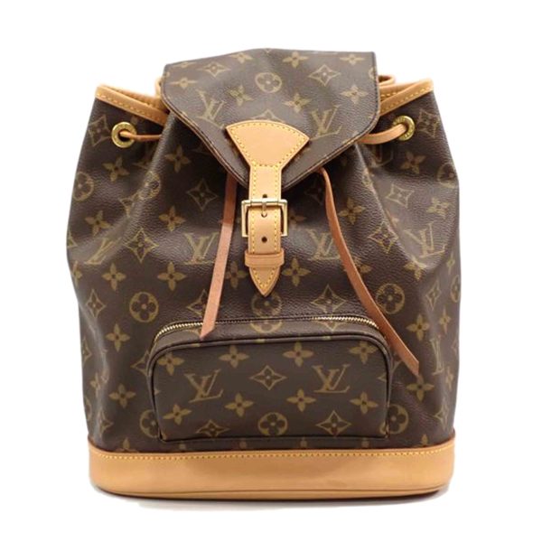 80952 1 Louis Vuitton Monsouris Monogram Handbag Brown