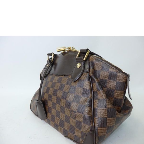 80972 3 Louis Vuitton Verona PM Damier Handbag Ebene Brown