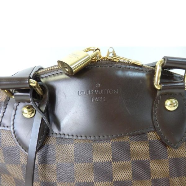 80972 8 Louis Vuitton Verona PM Damier Handbag Ebene Brown