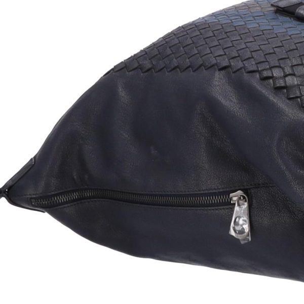 80999 6 Bottega Veneta Intrecciato Club Fumé Backpack Black