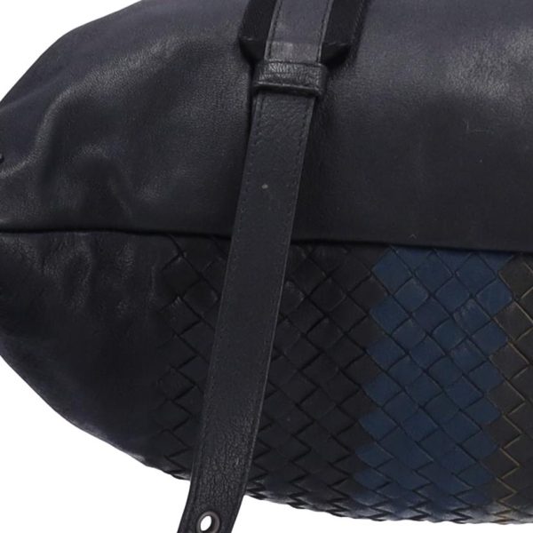 80999 7 Bottega Veneta Intrecciato Club Fumé Backpack Black