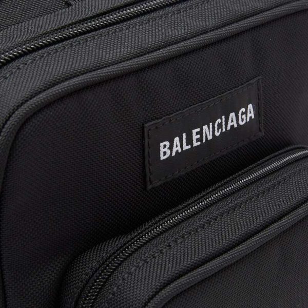 81 3150747 black 3 Balenciaga Explorer Cross Body Messenger Bag Black