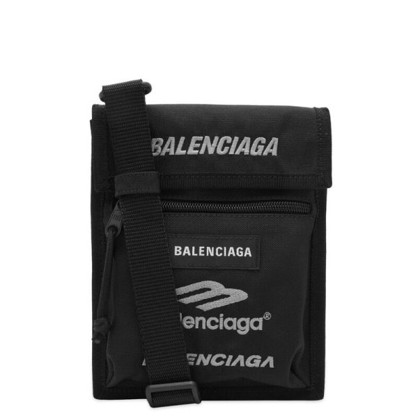 81 3833839 black 1 Balenciaga Sport Explorer Cross Body Bag Black