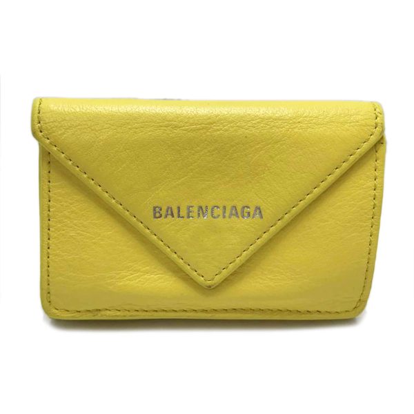 81051 1 Balenciaga Paper Mini Wallet Black