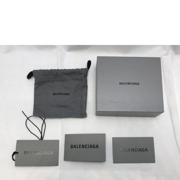 81051 7 Balenciaga Paper Mini Wallet Black