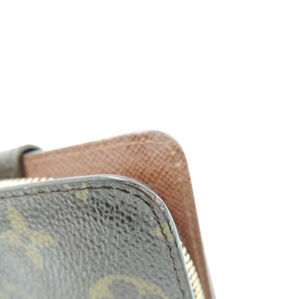 81080 9 Louis Vuitton Compact Zip Monogram Wallet Brown