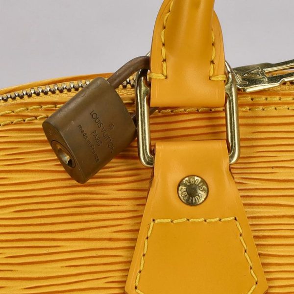 81126 9 Louis Vuitton Alma Epi Handbag Tassili Yellow