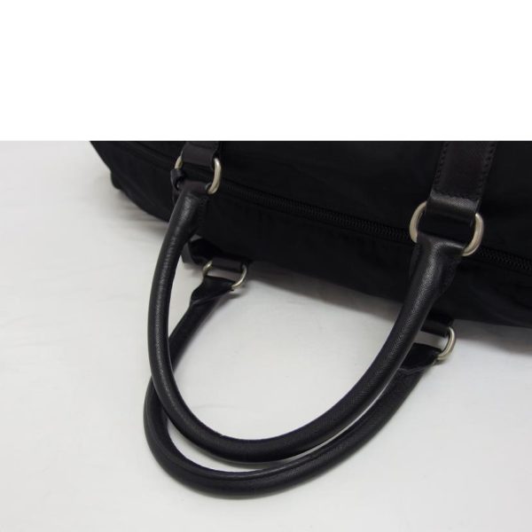 81187 4 PRADA Prada Nylon Boston Bag Black