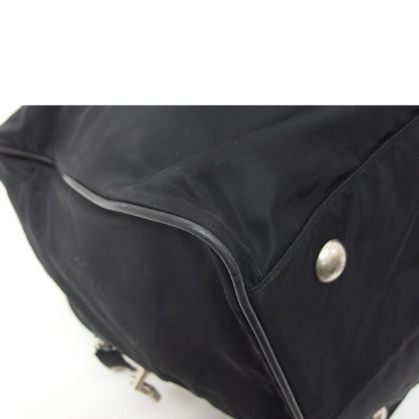 81187 7 PRADA Prada Nylon Boston Bag Black