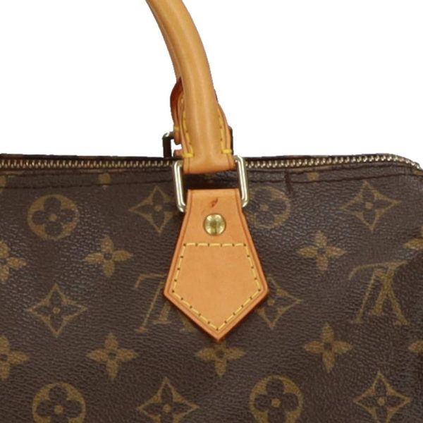 81190 8 Louis Vuitton Speedy 30 Handbag Monogram Brown