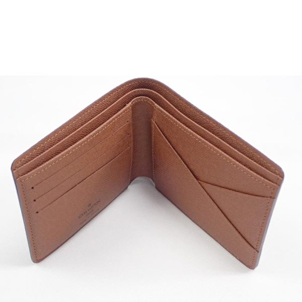 81201 3 Louis Vuitton Portefeuil Multiple Monogram Wallet Brown