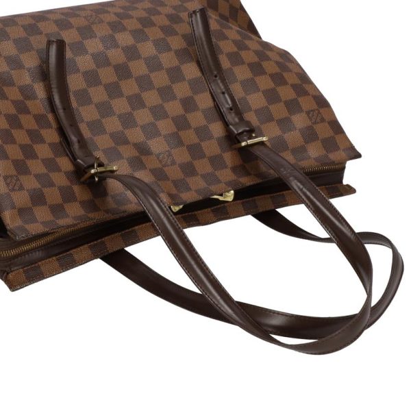 81227 3 Louis Vuitton Chelsea Tote Bag Damier Ebene Brown