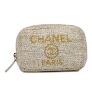 81261 1 Chanel Vanity Black Gold Hardware Caviar Skin Handbag