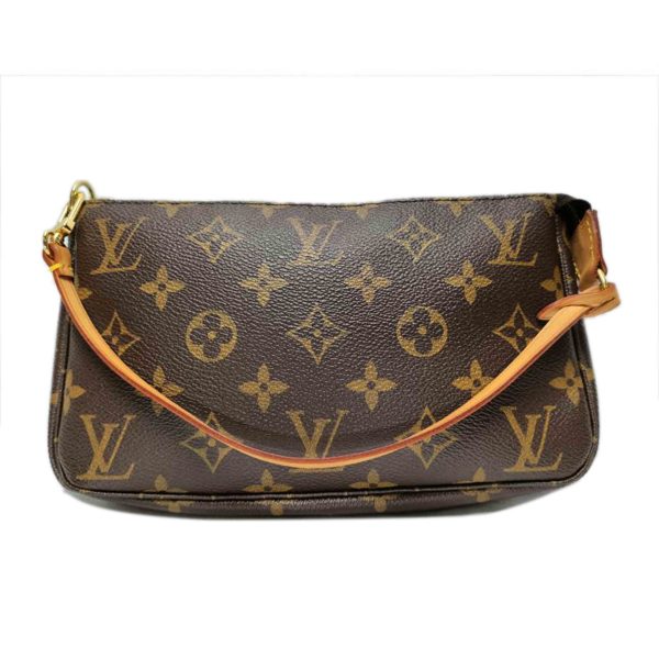 81294 1 Louis Vuitton Pochette Accessoire Monogram Clutch Bag Brown