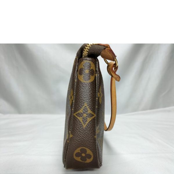 81294 3 Louis Vuitton Pochette Accessoire Monogram Clutch Bag Brown