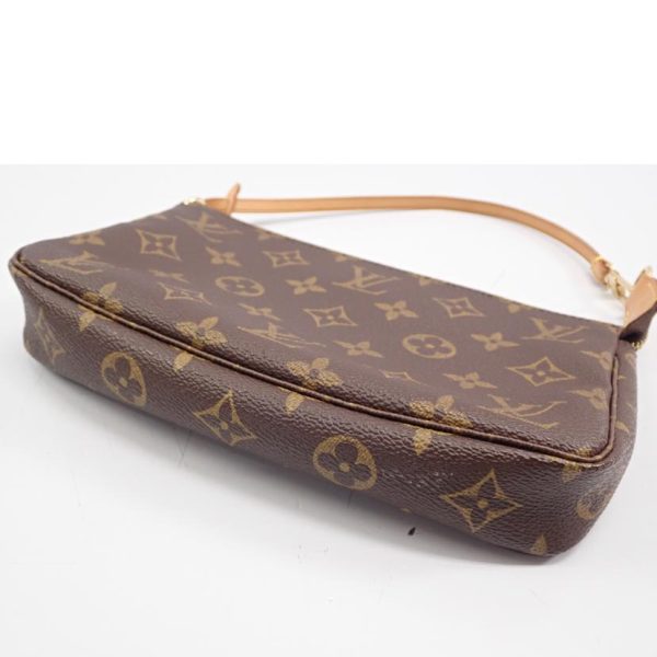 81294 3 Louis Vuitton Pochette Accessoire Monogram Clutch Bag Brown