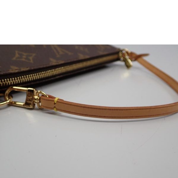 81294 6 Louis Vuitton Pochette Accessoire Monogram Clutch Bag Brown