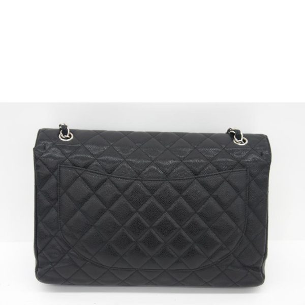 81317 2 Chanel Caviar Skin Big Matelassé Bag Black