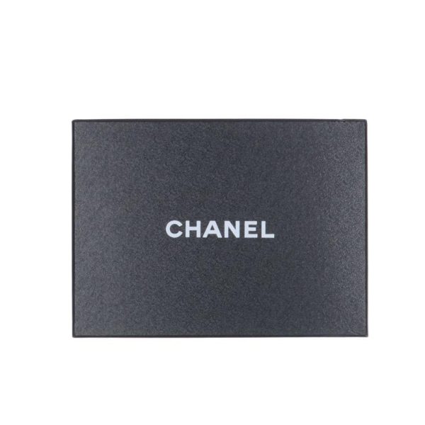 81331 6 Chanel Cocomark Caviar Chain Wallet Black