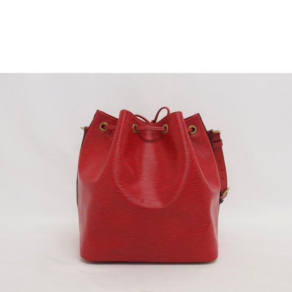 81344 2 Louis Vuitton Petit Noe Shoulder Bag Epi Red