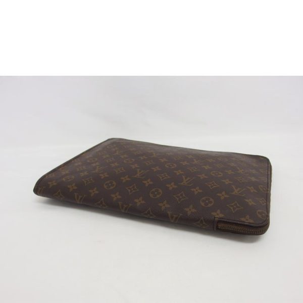 81351 3 Louis Vuitton Poche Document Business Bag Monogram Brown