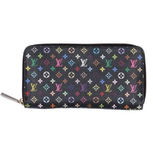 81385 2 Louis Vuitton Black Leather Monogram Canvas Braided Twist MM