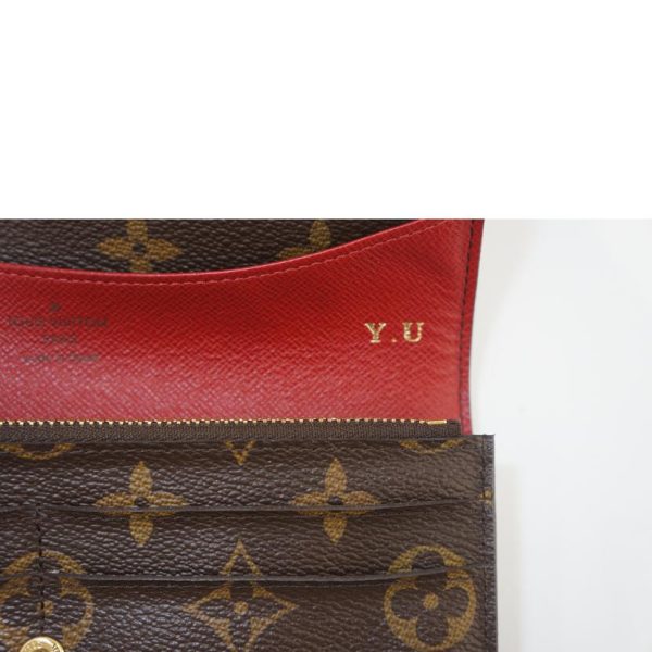 81392 6 Louis Vuitton Portefeuille Emily Wallet Monogram Rouge