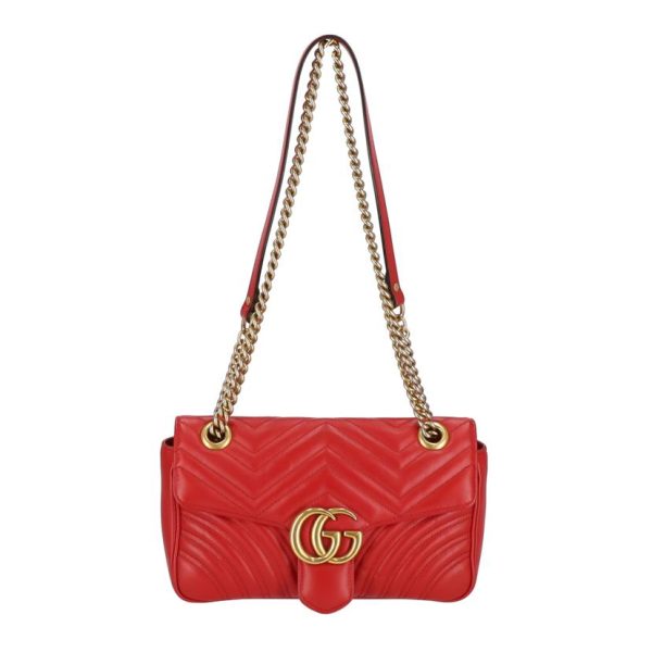 81430 1 Gucci GG Marmont Quilted Leather Chain Shoulder Bag