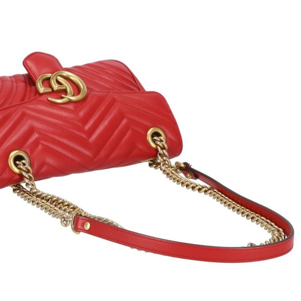 81430 4 Gucci GG Marmont Quilted Leather Chain Shoulder Bag