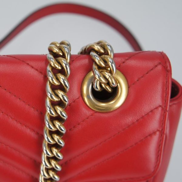 81430 6 Gucci GG Marmont Quilted Leather Chain Shoulder Bag