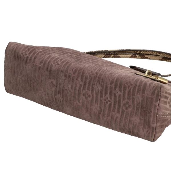 81461 3 Louis Vuitton Amethyst Whisper Monogram Handbag Python Brown