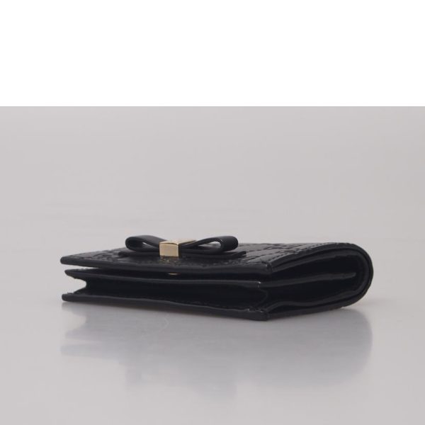 81653 3 Gucci Guccissima Leather Card Case Black