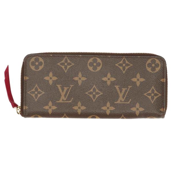 81691 1 Louis Vuitton Portefeuille Clemence Fuchsia Monogram Wallet